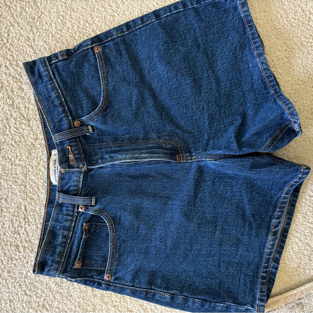 Abercrombie & Fitch Blue Jean Shorts